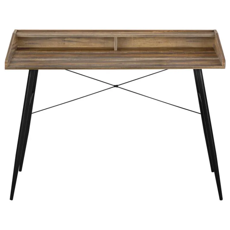 Monarch Computer desk - small hutch / 2 storage cubbies / 1 shelf - 48"l - recl -