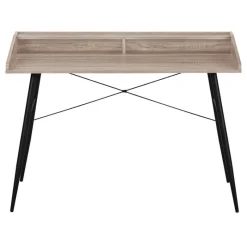 Monarch Computer desk - small hutch / 2 storage cubbies / 1 shelf - 48