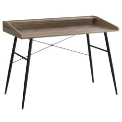 Monarch Computer desk - small hutch / 2 storage cubbies / 1 shelf - 48