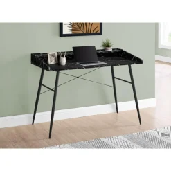 Monarch Computer desk - small hutch / 2 storage cubbies / 1 shelf - 48