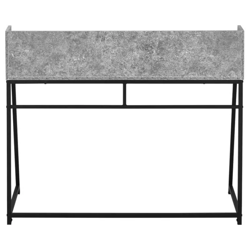 Monarch Computer desk - small hutch / 1 shelf / trapezoid-shaped legs - 48"l - s -