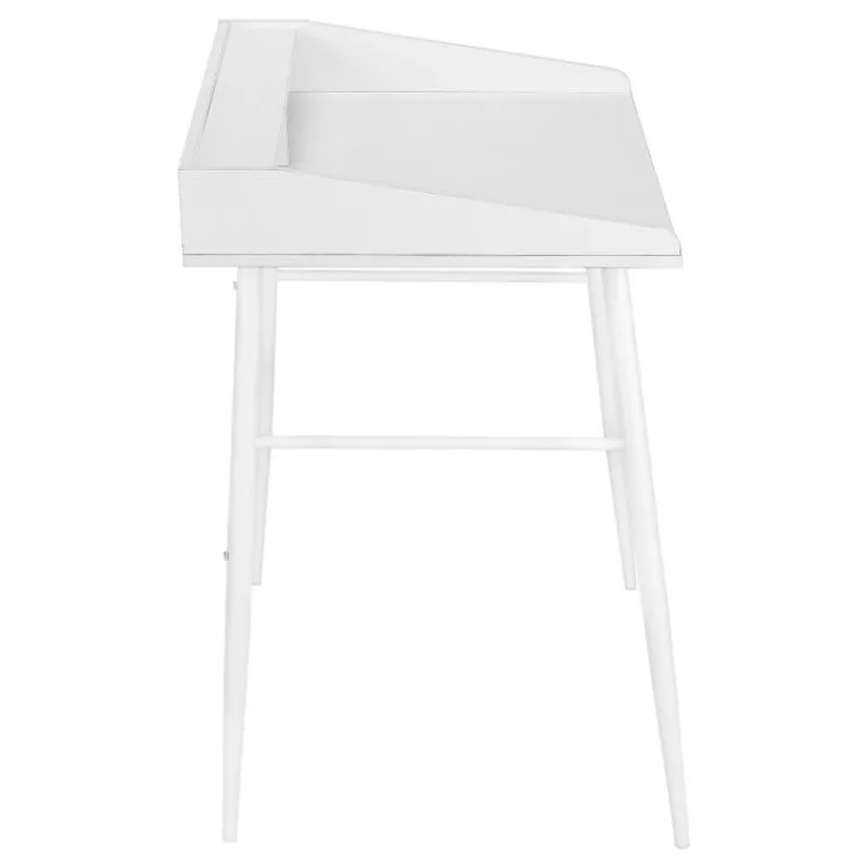 Monarch Computer desk - small hutch / 2 storage cubbies / 1 shelf - 48"l - / wh -