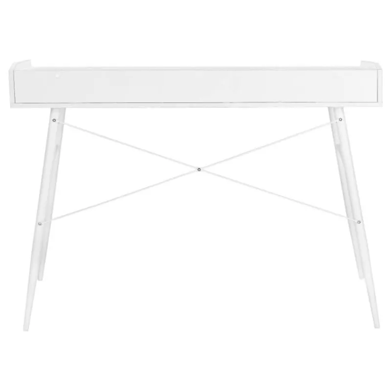 Monarch Computer desk - small hutch / 2 storage cubbies / 1 shelf - 48"l - / wh -