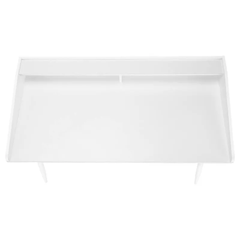 Monarch Computer desk - small hutch / 2 storage cubbies / 1 shelf - 48"l - / wh -