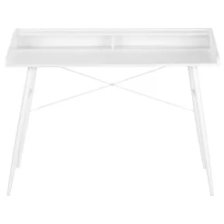 Monarch Computer desk - small hutch / 2 storage cubbies / 1 shelf - 48