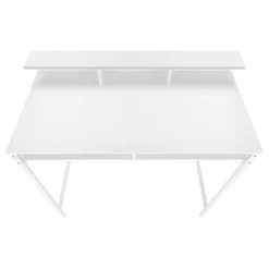 Monarch Computer desk - standing height / hutch / 2 open shelves - 48