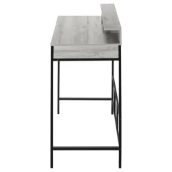 Monarch Computer desk - standing height / hutch / 2 open shelves - 48