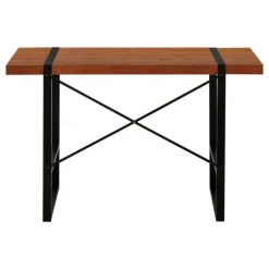 Monarch Computer desk - thick-panel desktop / inset metal legs - 48