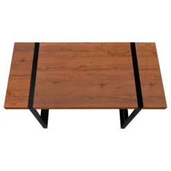 Monarch Computer desk - thick-panel desktop / inset metal legs - 48