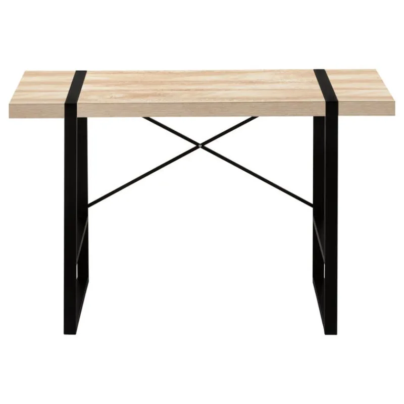Monarch Computer desk - thick-panel desktop / inset metal legs - 48"l - wood- -