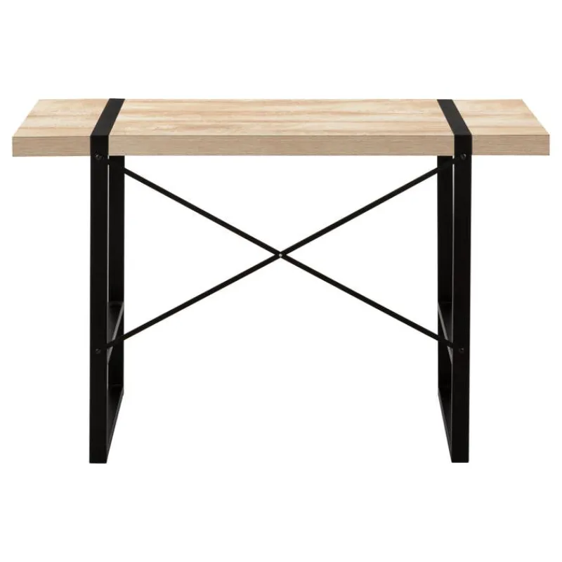 Monarch Computer desk - thick-panel desktop / inset metal legs - 48"l - wood- -