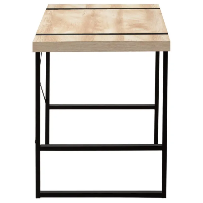 Monarch Computer desk - thick-panel desktop / inset metal legs - 48"l - wood- -
