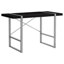 Monarch Computer desk - thick-panel desktop / inset metal legs - 48