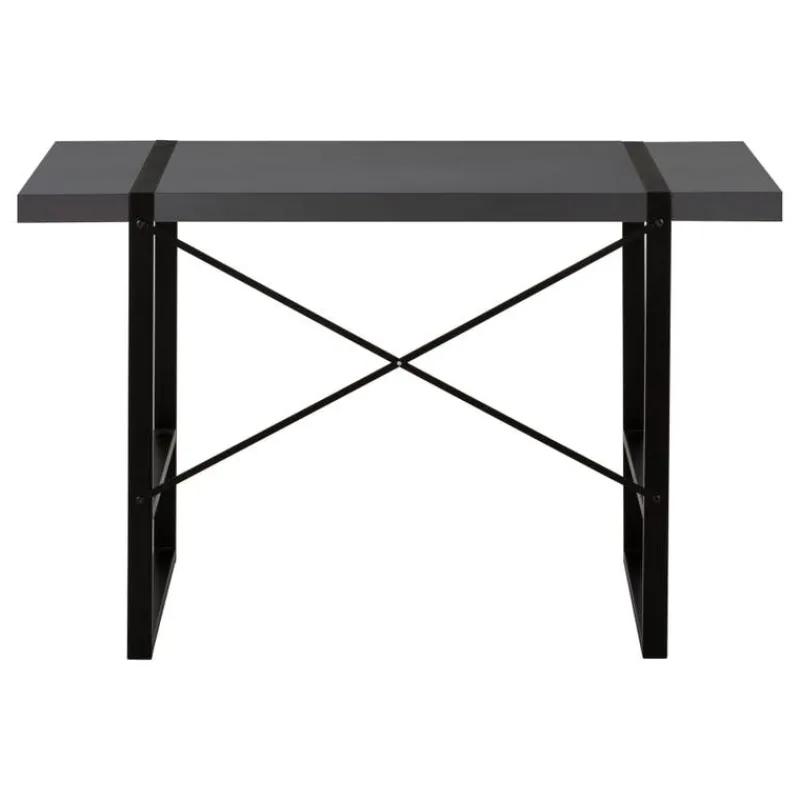 Monarch Computer desk - thick-panel desktop / inset metal legs - 48"l - modern / -