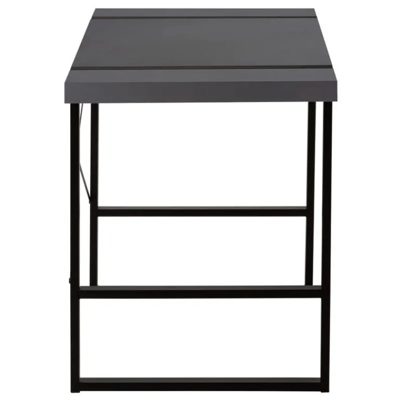 Monarch Computer desk - thick-panel desktop / inset metal legs - 48"l - modern / -