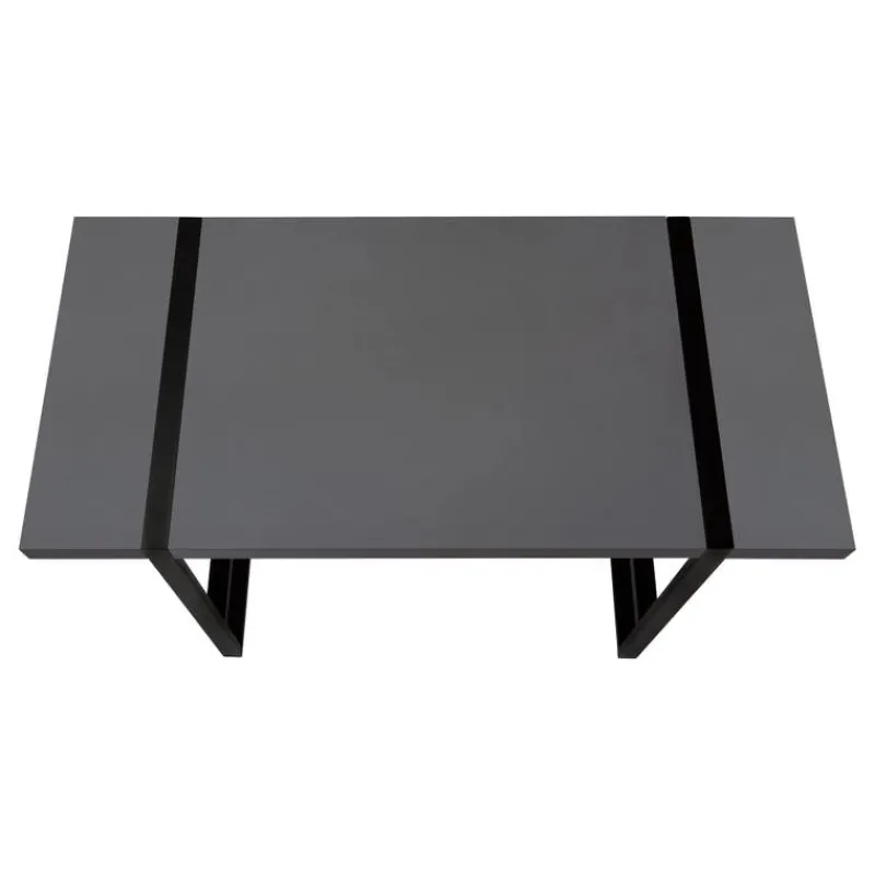 Monarch Computer desk - thick-panel desktop / inset metal legs - 48"l - modern / -