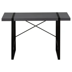 Monarch Computer desk - thick-panel desktop / inset metal legs - 48