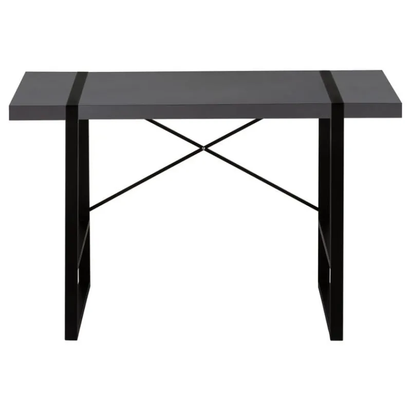 Monarch Computer desk - thick-panel desktop / inset metal legs - 48"l - modern / -