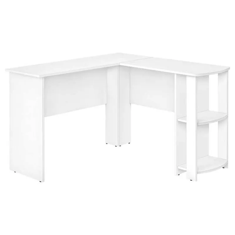 Monarch Computer desk - l-shaped corner / 2 shelves -