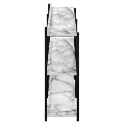 Monarch Console table - 3 tier / shelves / rectangular / metal legs - 48