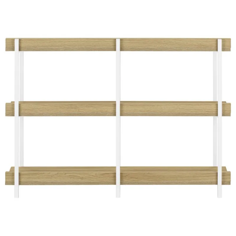 Monarch Console table - 3 tier / shelves / rectangular / metal legs - 48"l - -