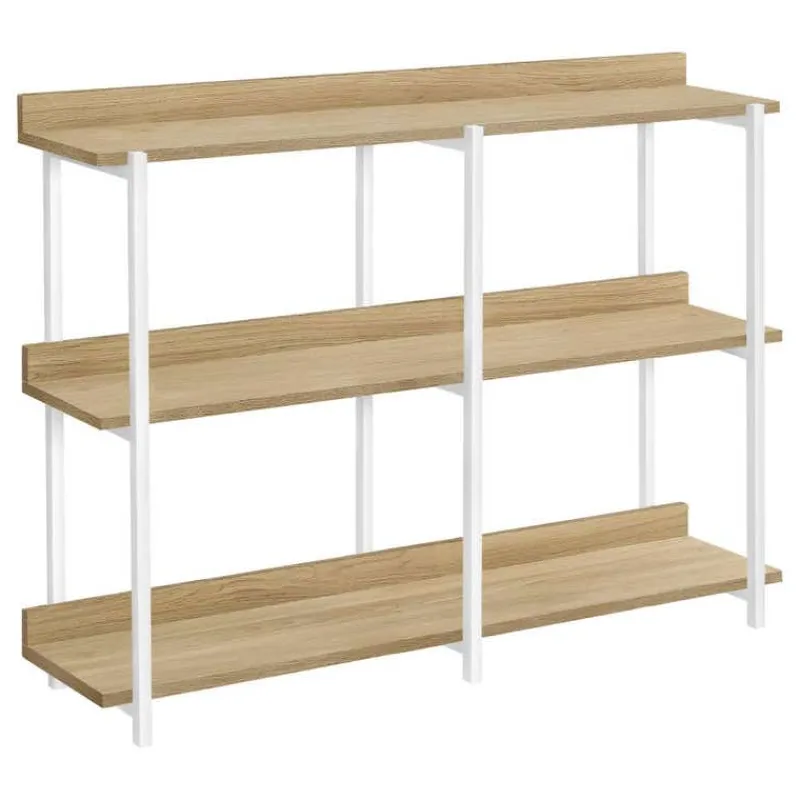 Monarch Console table - 3 tier / shelves / rectangular / metal legs - 48"l - -
