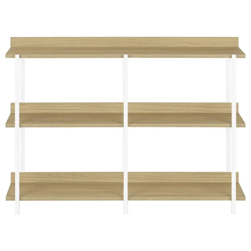 Monarch Console table - 3 tier / shelves / rectangular / metal legs - 48"l - -