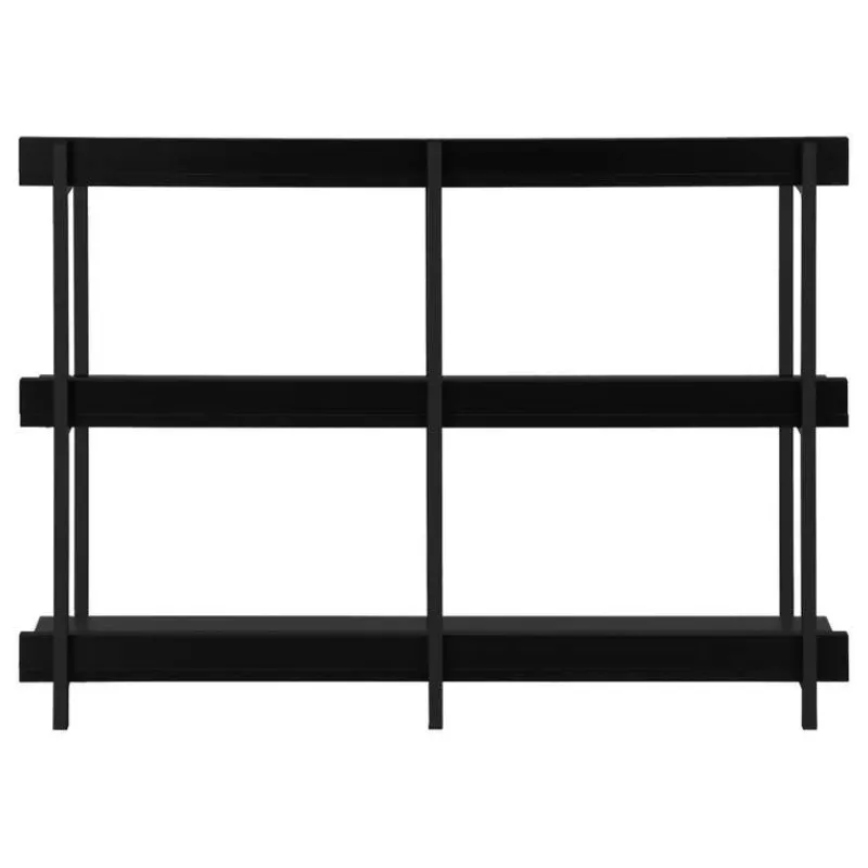 Monarch Console table - 3 tier / shelves / rectangular / metal legs - 48"l - / -