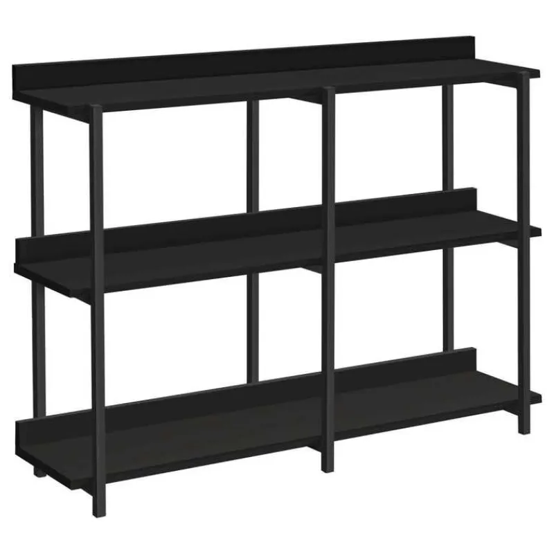 Monarch Console table - 3 tier / shelves / rectangular / metal legs - 48"l - / -
