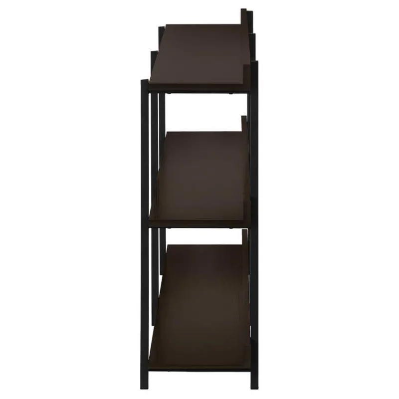 Monarch Console table - 3 tier / shelves / rectangular / metal legs - 48"l - -