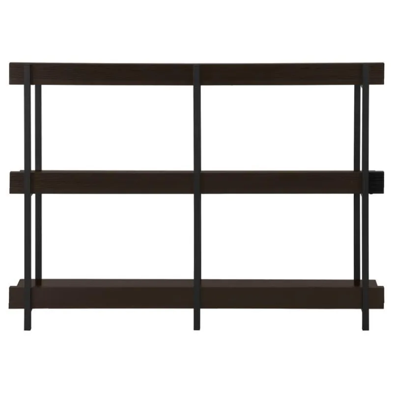 Monarch Console table - 3 tier / shelves / rectangular / metal legs - 48"l - -