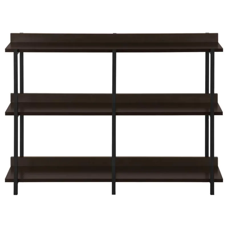Monarch Console table - 3 tier / shelves / rectangular / metal legs - 48"l - -