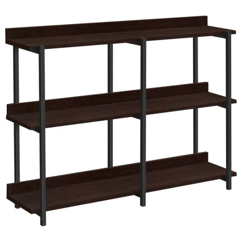Monarch Console table - 3 tier / shelves / rectangular / metal legs - 48"l - -
