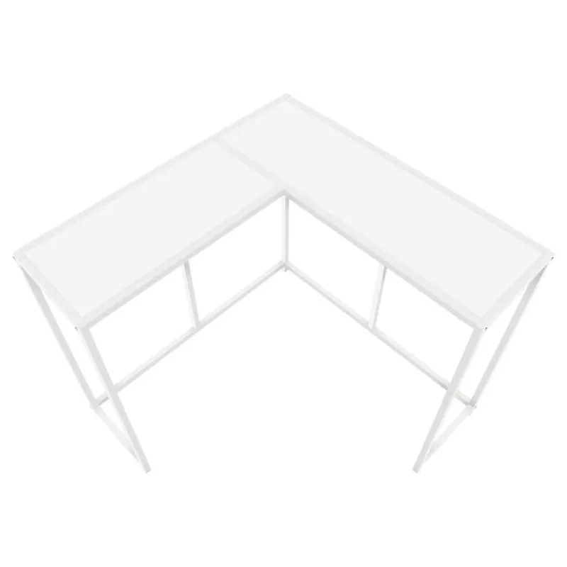 Monarch Console table - l-shaped / corner / metal frame - 36"l - -