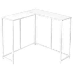 Monarch Console table - l-shaped / corner / metal frame - 36