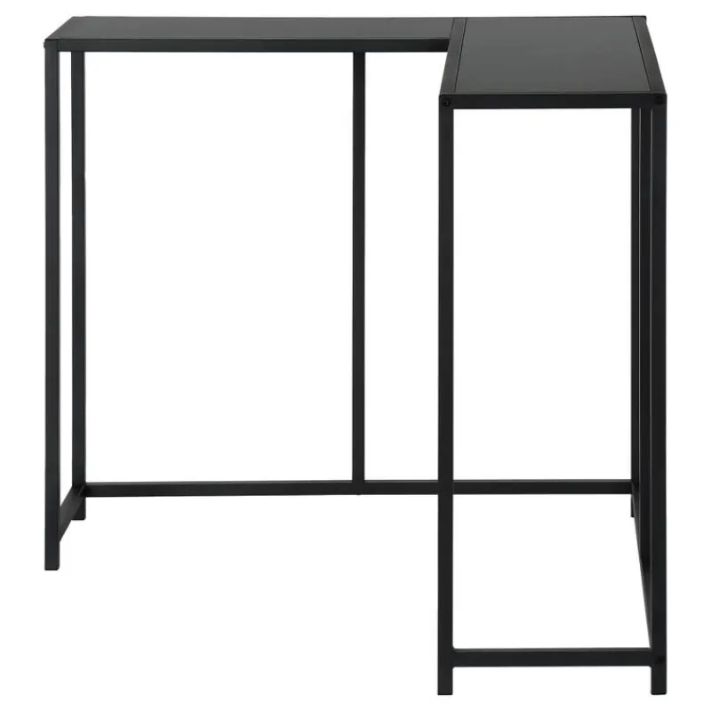 Monarch Console table - l-shaped / corner / metal frame - 36"l - -