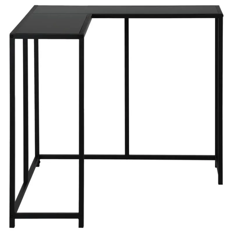 Monarch Console table - l-shaped / corner / metal frame - 36"l - -