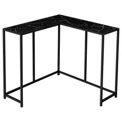 Monarch Console table - l-shaped / corner / metal frame - 36
