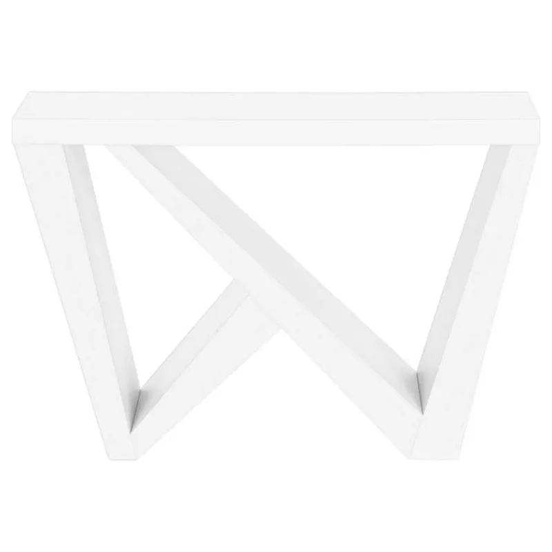 Monarch Console table - thick panel / asymmetrical base - 48"l - -