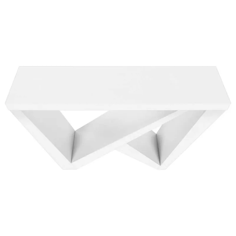 Monarch Console table - thick panel / asymmetrical base - 48"l - -