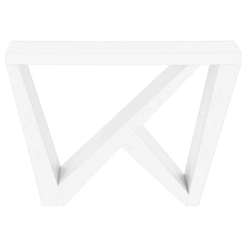 Monarch Console table - thick panel / asymmetrical base - 48"l - -