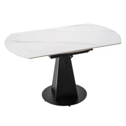 Convertible & Extendable Round Dining Table with Pedestal - 53