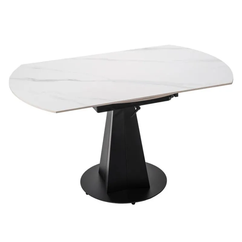 Convertible & Extendable Round Dining Table with Pedestal - 53"