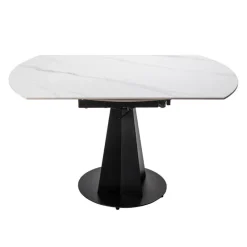 Convertible & Extendable Round Dining Table with Pedestal - 53