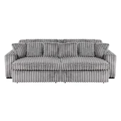 Corduroy Velvet Sofa with 2 Power Sliders