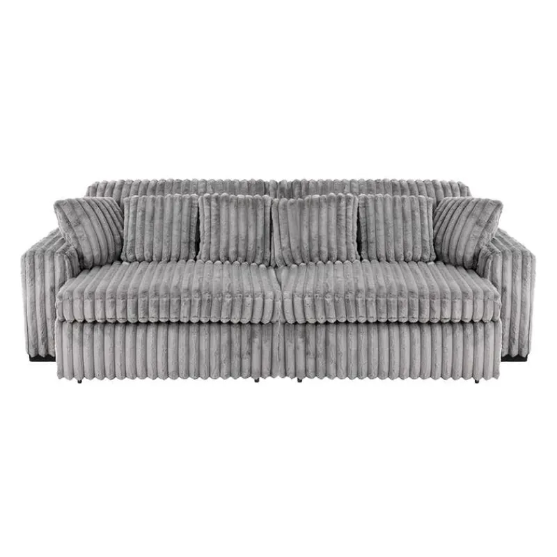 Corduroy Velvet Sofa with 2 Power Sliders