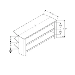 Monarch Corner TV Stand 42" -