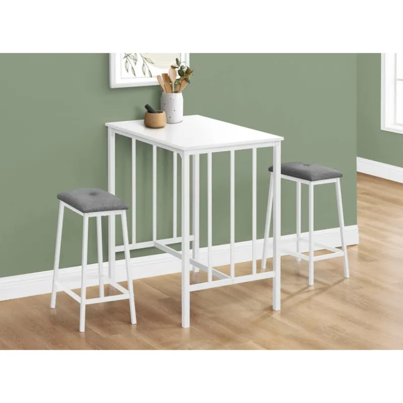Monarch Counter height table with 2 stools