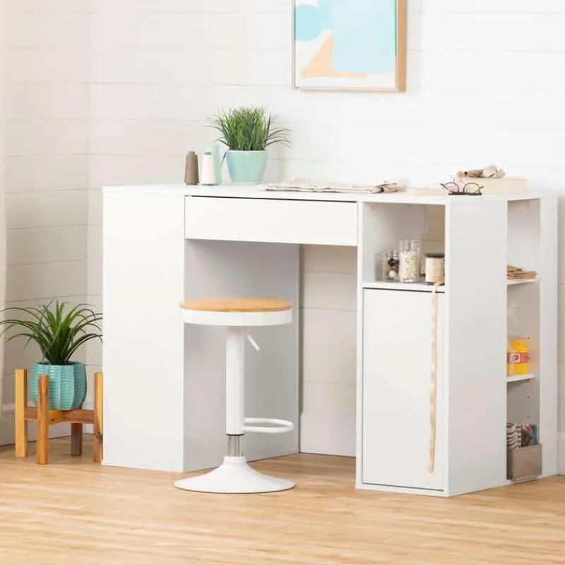 Meubles South Shore Counter-Height Craft Table With Storage - South Shore