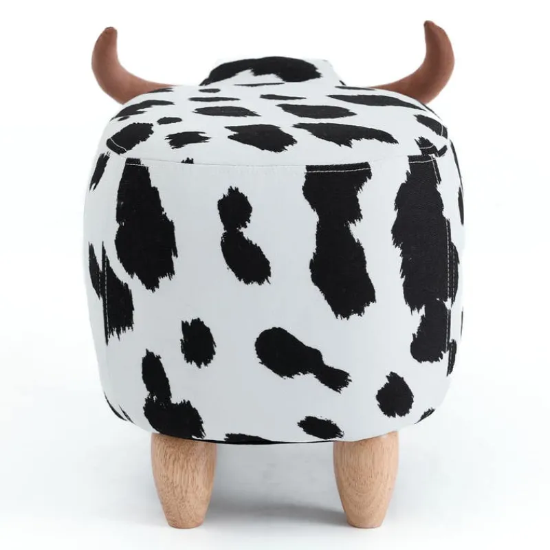 Cow-Shaped Kids Pouf – 25.6" x 14.2" x 14.6"